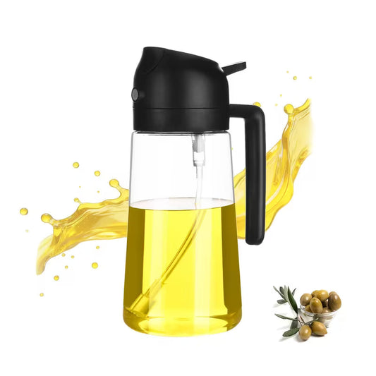 2-in-1 Oil Spray Bottle 470ml – Kitchen Oil Sprayer