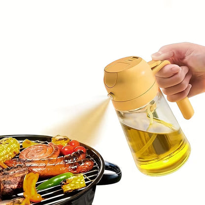 2-in-1 Oil Spray Bottle 470ml | Sprayer & Pourer